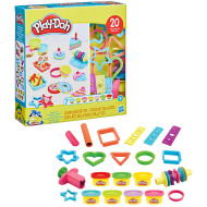 Play-Doh: 20-elementowy cukierkowy zestaw z 7 słoiczkami kolorowej ciastoliny - Hasbro
