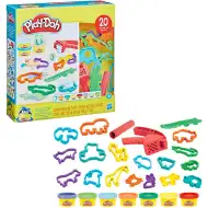 Play-Doh: 20-elementowy zestaw ze zwierzętami z 7 pojemniczkami kolorowej ciastoliny - Hasbro