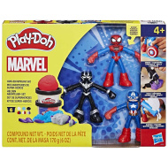 Play-Doh: Marvel Bohaterskie przygody — zestaw masy plastycznej z 3 figurkami - Hasbro
