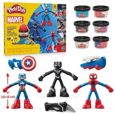 Play-Doh: Marvel Bohaterskie przygody — zestaw masy plastycznej z 3 figurkami - Hasbro zdjęcie 2