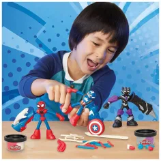 Play-Doh: Marvel Bohaterskie przygody — zestaw masy plastycznej z 3 figurkami - Hasbro zdjęcie 4
