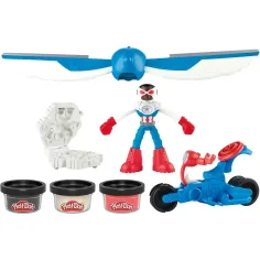 Play-Doh: Marvel Kapitan Ameryka Moto Slicer zestaw do zabawy - Hasbro zdjęcie 2