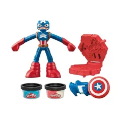 Play-Doh: Marvel Kapitan Ameryka zestaw do zabawy - Hasbro zdjęcie 2