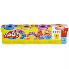 Play-Doh: Metaliczna masa plastyczna, zestaw 4 słoiczków - Hasbro