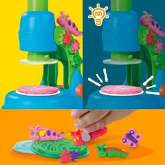 Play-Doh: Wonder Glow zestaw z ciastoliną z mikroskopem i świecącymi elementami – Hasbro zdjęcie 2