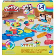 Play-Doh: Zestaw Mały Kucharz z 5 pojemnikami ciastoliny i akcesoriami 255g - Hasbro