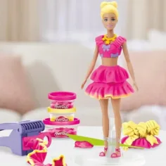 Play-Doh: Zestaw ciastoliny Barbie – fale i kokardy – Hasbro zdjęcie 3