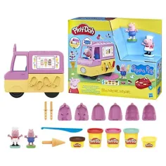 Play-Doh: Zestaw do robienia lodów Świnka Peppa z akcesoriami 227g - Hasbro zdjęcie 2