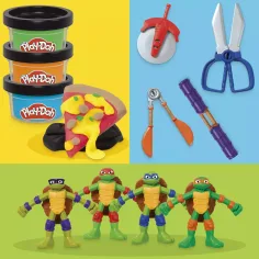 Play-Doh: Zestaw do zabawy Wojownicze Żółwie Ninja Cowabunga Creations - Hasbro zdjęcie 2