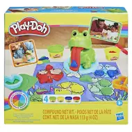 Play-Doh: Zestaw startowy Żaby i kolory z 4 ciastolinami - Hasbro