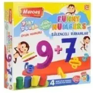Play-Dough: Heroes Zabawne liczby zestaw ciastoliny 22 sztuki