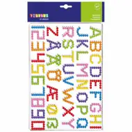 PlayBox: 5 mm płytka bazowa do nakładania żelazkiem koralików MIDI - litery, cyfry i symbole