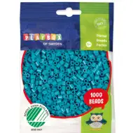 PlayBox: 5mm MIDI koraliki do prasowania 1000 sztuk w kolorze turkusowym
