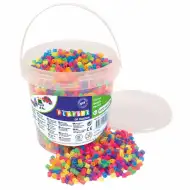 PlayBox: 5mm MIDI neonowe prasowalne koraliki w wiaderku, opakowanie 5.000 sztuk