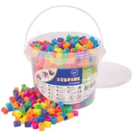 PlayBox: 9 mm XL MAXI neonowe prasowanki w wiaderku, zestaw 900 sztuk