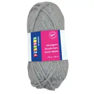 PlayBox: Akrylowa włóczka 50g szara