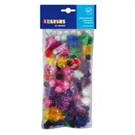 PlayBox: Błyszczące pompony 100 sztuk 10-35 mm