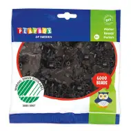 PlayBox: Czarne koraliki do prasowania MIDI 5mm, 6000 sztuk