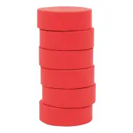 PlayBox: Czerwony krążek z farbą akwarelową do uzupełniania, 55-57 mm, 1 sztuka