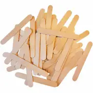 PlayBox: Drewniane patyczki dekoracyjne z zaokrąglonymi rogami 150x18 mm, opakowanie 100 sztuk