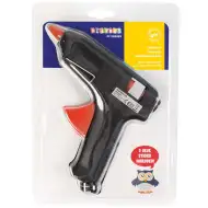 PlayBox: Duży pistolet do kleju na gorąco z niską temperaturą i 2 sztukami kleju o średnicy 11 mm