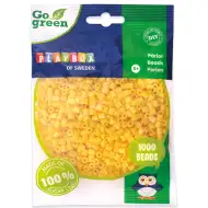 PlayBox: Go Green 5mm MIDI koraliki do prasowania 1000 sztuk w kolorze żółtym