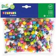 PlayBox: Go Green 9 mm XL MAXI prasowalne koraliki, 500 sztuk, w żywych kolorach