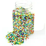 PlayBox: Kolorowe plastikowe koraliki do nawlekania 2-3 mm, opakowanie 500 g