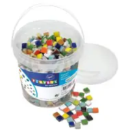 PlayBox: Kolorowy kreatywny miks mozaik 12x12 mm, opakowanie 600 sztuk