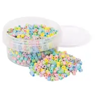 PlayBox: Koraliki do prasowania MIDI 5 mm, 1000 sztuk, w pastelowych kolorach