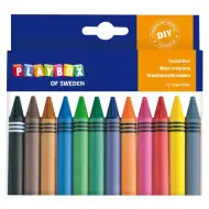 PlayBox: Kredki świecowe, zestaw 12 sztuk, 1,1 cm