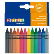 PlayBox: Kredki woskowe, zestaw 12 sztuk, 0,8 cm
