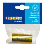 PlayBox: Metalowy drut wiązałkowy w kolorze złotym 0,3mm 80m