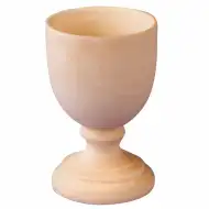 PlayBox: Naturalne drewniane kieliszki na jajka do dekoracji, średnica 42 mm, wysokość 65 mm, opakowanie 10 sztuk