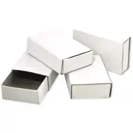 PlayBox: Naturalny, biały, ozdabialny pudełko po zapałkach 55x35x15mm, opakowanie 50 sztuk