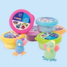 PlayBox: Pastelowa masa plastyczna w zestawie w pojemnikach 6x14 gramów zdjęcie 2