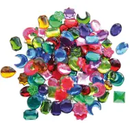 PlayBox: Plastikowe dekoracyjne kryształy 15-20 mm 250 sztuk