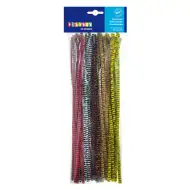 PlayBox: Pręty chenille w paski 50 sztuk 6 mm