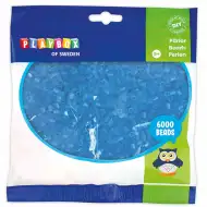 PlayBox: Przezroczyste niebieskie koraliki do prasowania MIDI 5mm, opakowanie 6000 sztuk