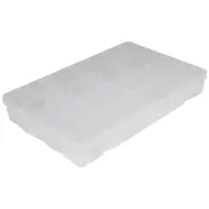 PlayBox: Przezroczyste pudełko do przechowywania z regulowanymi przegrodami 29,5x18,5x4,5cm