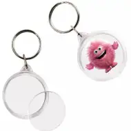 PlayBox: Przezroczysty okrągły brelok o średnicy 5 cm, 1 szt.