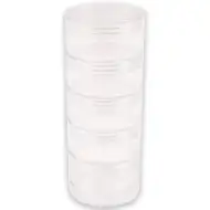 PlayBox: Przezroczysty piętrowy pojemnik do przechowywania 15 cm