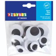 PlayBox: Ruchome oczka w dwóch rozmiarach, zestaw 20 sztuk