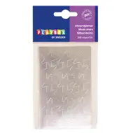 PlayBox: Samoprzylepne srebrne gwiazdki 108 szt. 25 mm