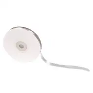 PlayBox: Satynowa wstążka w kolorze srebrnym, 10 mm, 30 m