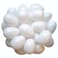 PlayBox: Zestaw 25 plastikowych jajek 6x4,5cm