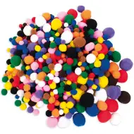 PlayBox: Zestaw Pom-Pom w podstawowych kolorach, 525 sztuk