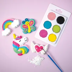 PlayBox: Zestaw do tworzenia magnesów na lodówkę z jednorożcem – odlew gipsowy zdjęcie 3