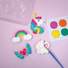 PlayBox: Zestaw do tworzenia magnesów na lodówkę z jednorożcem – odlew gipsowy zdjęcie 4