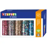PlayBox: Zestaw klejów z brokatem 6 sztuk